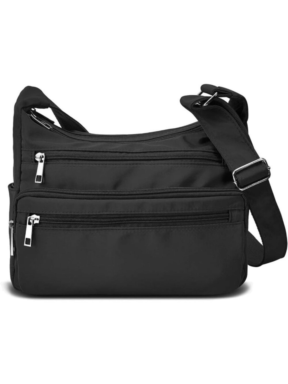 Stylish RFID Crossbody Bag for Women - Multi Pocket Nylon Travel Handbag